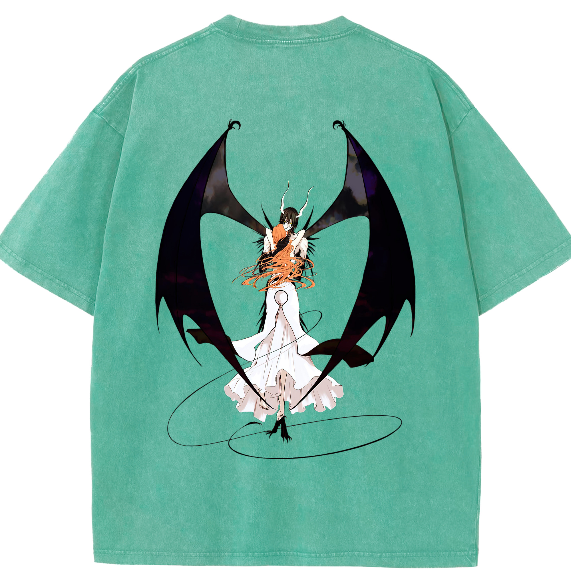 （画像用） ブリーチ ウルキオラ·シファー BLEACH Ulquiorra cifer 綿100% ヴィンテージ風 半袖Tシャツ（背面プリント）